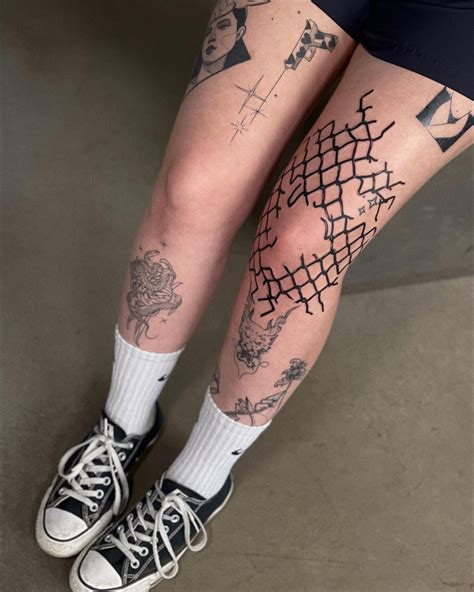 above knee cap tattoo|Above